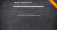 Desktop Screenshot of freewoodworkingprojectsplans.com